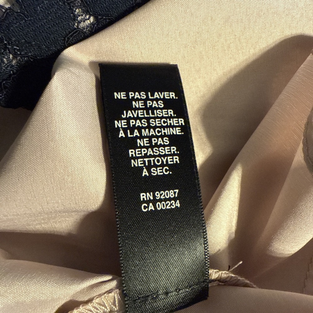 SAKS FIFTH AVENUE BLACK Cocktail Wedding Dress Nude Underlay EUC - Picture 14 of 14
